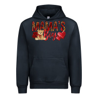Navy mamas boy with leopard Urban Hoodie - NancyCooperArtShop