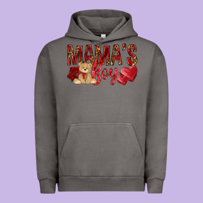 Mamas Boy With Leopard Urban Hoodie Designed By Nancycooperartshop
