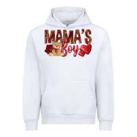 White mamas boy with leopard Urban Hoodie - NancyCooperArtShop