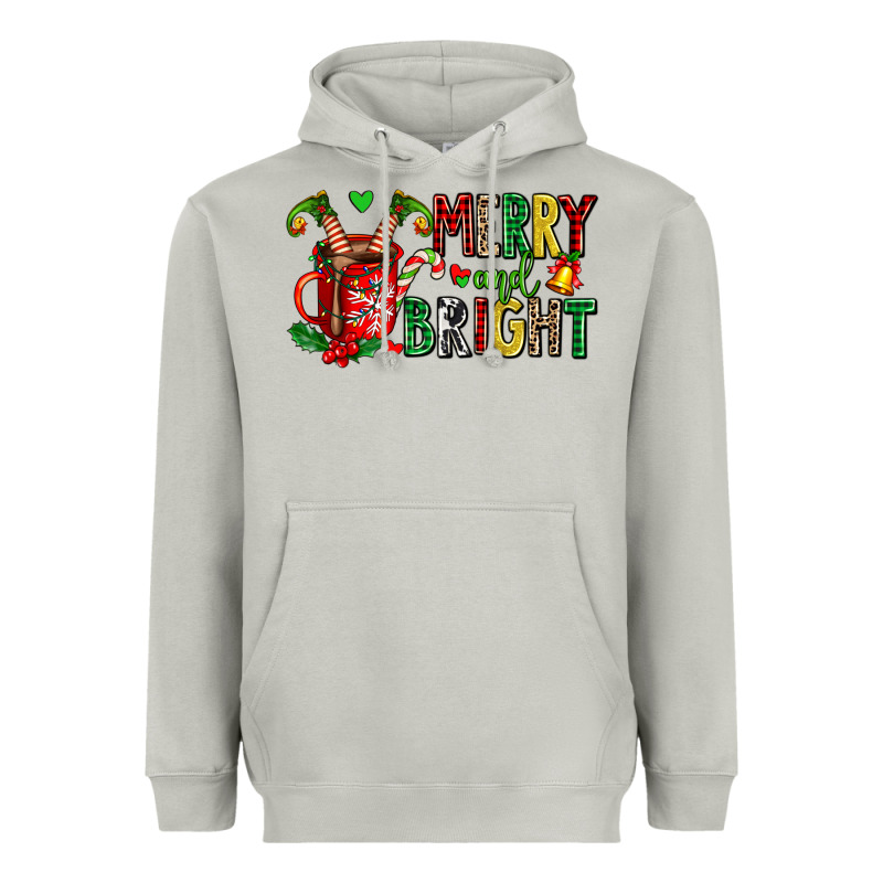 Merry And Bright Heavyweight Hoodie by AdoDesignShop | Teevron