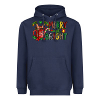 Navy merry and bright Heavyweight Hoodie - AdoDesignShop