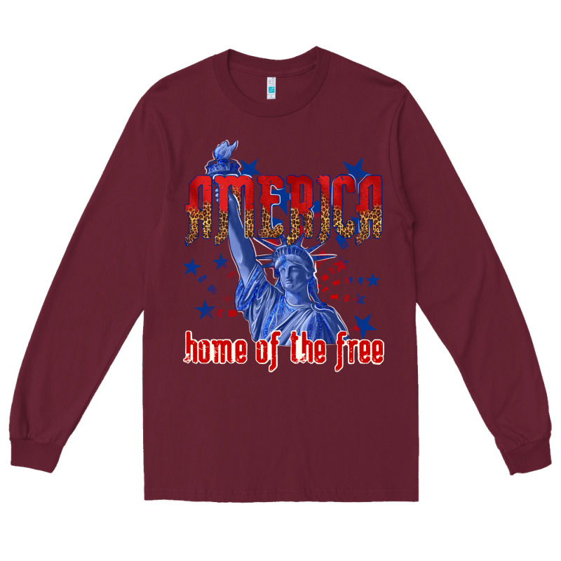 America Home Of The Free Long Sleeve Tee by texasbilliewilder | Teevron