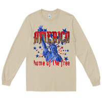 Mushroom America home of the free Long Sleeve Tee - texasbilliewilder