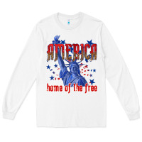 White America home of the free Long Sleeve Tee - texasbilliewilder