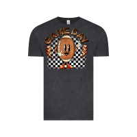 Vintage Black game day football Vintage Tee - BarkalooDesign