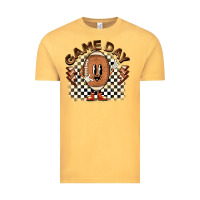 Vintage Mustard game day football Vintage Tee - BarkalooDesign