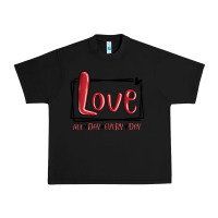 Black love all day every day hearts Urban Heavy Tee - MaliasSmallBusiness