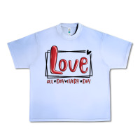 Grape Ice love all day every day hearts Urban Heavy Tee - MaliasSmallBusiness