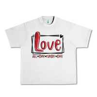 Lunar Rock love all day every day hearts Urban Heavy Tee - MaliasSmallBusiness