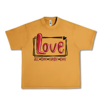 Peanut Butter love all day every day hearts Urban Heavy Tee - MaliasSmallBusiness