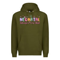 Army Green nicu nurse neonatal intensive care unit Premium Hoodie - MaliasSmallBusiness