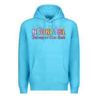 Ocean Blue nicu nurse neonatal intensive care unit Premium Hoodie - MaliasSmallBusiness