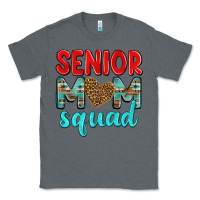 Charcoal Heather senior mom squad Classic Tee - texasbilliewilder