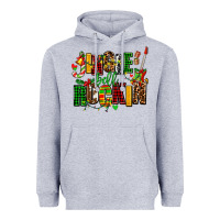 Heather Grey jingle bell rockin Heavyweight Hoodie - AdoDesignShop