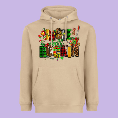 Jingle Bell Rockin Heavyweight Hoodie Designed By Adodesignshop