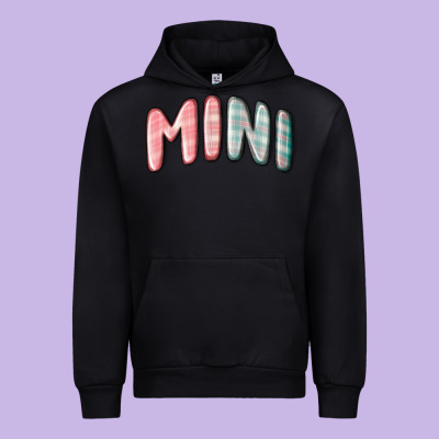 Mini Christmas Plaid Urban Hoodie Designed By Maliassmallbusiness