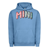 Pigment Pebble Blue mini christmas plaid Urban Hoodie - MaliasSmallBusiness