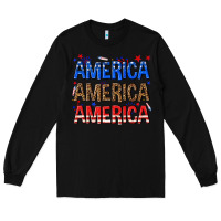 Black America america america fourth of july Long Sleeve Tee - texasbilliewilder
