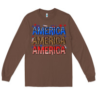 Chestnut America america america fourth of july Long Sleeve Tee - texasbilliewilder