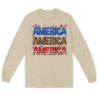 Mushroom America america america fourth of july Long Sleeve Tee - texasbilliewilder