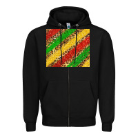 Black African colors leopard Zipper Hoodie - Zillion Design Studio