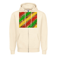 Sandshell African colors leopard Zipper Hoodie - Zillion Design Studio