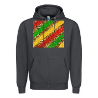 Smoke African colors leopard Zipper Hoodie - Zillion Design Studio