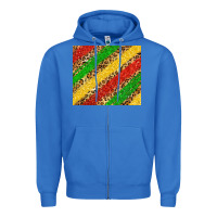 True Royal African colors leopard Zipper Hoodie - Zillion Design Studio