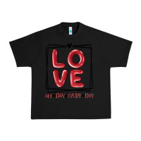 Black love all day every day Urban Heavy Tee - MaliasSmallBusiness