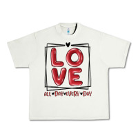 Pistachio love all day every day Urban Heavy Tee - MaliasSmallBusiness