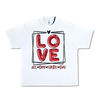 White love all day every day Urban Heavy Tee - MaliasSmallBusiness