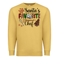 Antique Gold santa's favorite chef Premium Sweatshirt - AdoDesignShop