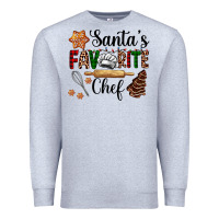 Heather Grey santa's favorite chef Premium Sweatshirt - AdoDesignShop