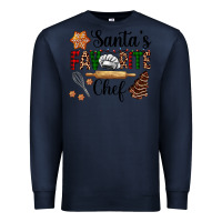 Navy santa's favorite chef Premium Sweatshirt - AdoDesignShop