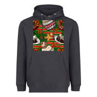 Smoke christmas cake seamless pattern Heavyweight Hoodie - BundleAndBundleShop