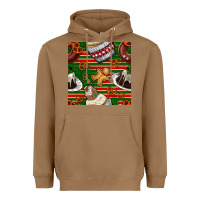 Toasted Coconut christmas cake seamless pattern Heavyweight Hoodie - BundleAndBundleShop