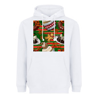 White christmas cake seamless pattern Heavyweight Hoodie - BundleAndBundleShop