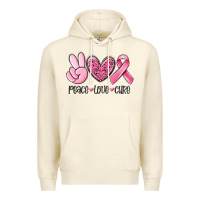 Sandshell peace love cure breast cancer Premium Hoodie - MaliasSmallBusiness