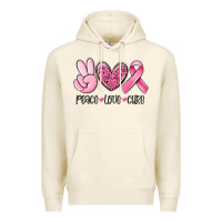 Tofu peace love cure breast cancer Premium Hoodie - MaliasSmallBusiness
