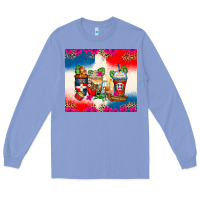Colony Blue dominican republic coffee cups Long Sleeve Tee - Zillion Design Studio