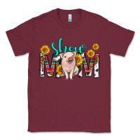 Burgundy show mom mothers day Classic Tee - texasbilliewilder