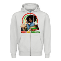 Dove Grey Bae black and educated Zipper Hoodie - Zillion Design Studio