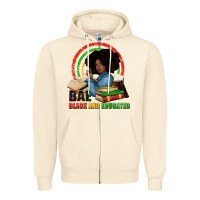 Sandshell Bae black and educated Zipper Hoodie - Zillion Design Studio