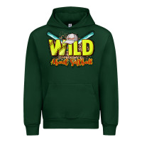 Foreset Green wild about softball Urban Hoodie - NancyCooperArtShop