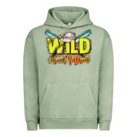 Pigment Oil Green wild about softball Urban Hoodie - NancyCooperArtShop