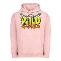 Pigment Salmon wild about softball Urban Hoodie - NancyCooperArtShop
