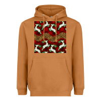 Meerkat christmas deer and plaid seamless pattern Heavyweight Hoodie - BundleAndBundleShop