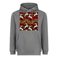 Storm christmas deer and plaid seamless pattern Heavyweight Hoodie - BundleAndBundleShop