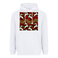 White christmas deer and plaid seamless pattern Heavyweight Hoodie - BundleAndBundleShop