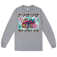 Heather Grey crafting queen Long Sleeve Tee - Zillion Design Studio